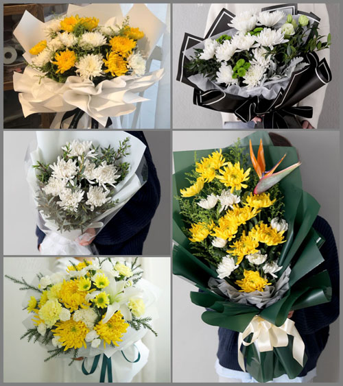 河南南阳卧龙区陆营镇前田村白事花束代送